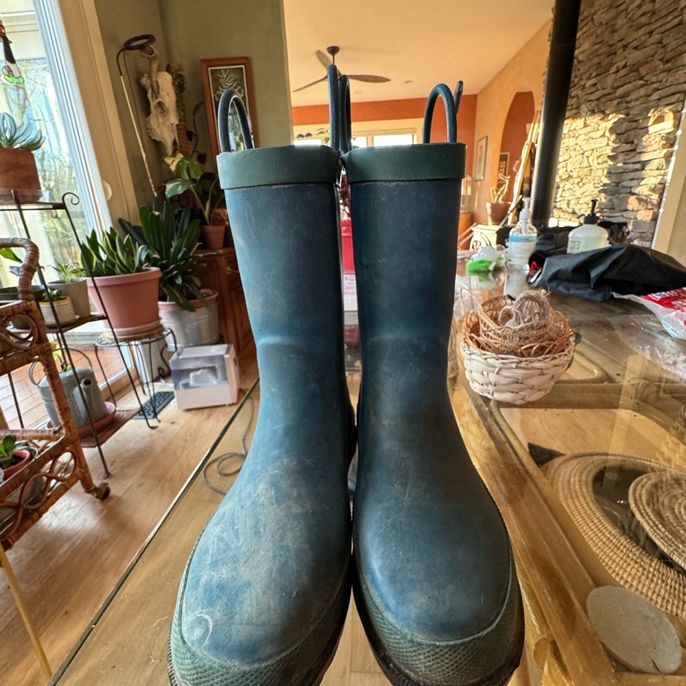 Hunter Green Rubber Boots